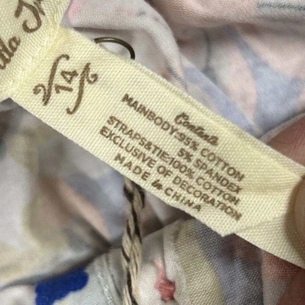 Matilda Jane Dress Girls 14 Tell Me More Maxi Tiered Sundress Cotton New